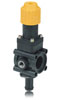 Proportional pressure control valve hand-operated