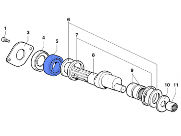 Ball bearing spare parts for BP 105 - 125