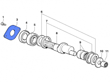 Flange spare parts for BP 105 - 125