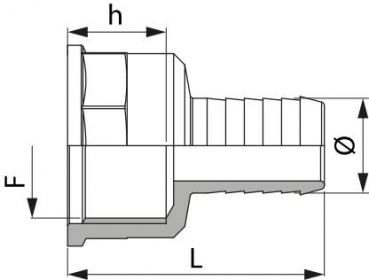 Preview: Arag Hose fitting straight with 1½