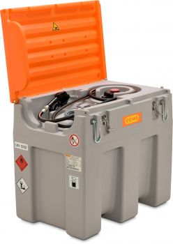 Cemo DT-Mobil Easy 600 liters - electric pump and automatic nozzle and hinged lid