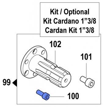 Screw 3609002600 for Comet Pump APS 96