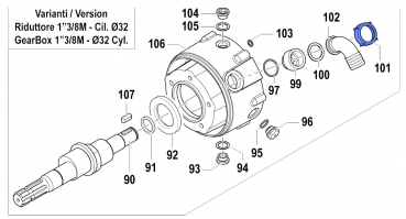 Wing Nut 1200000400 for Comet Pumps APS 101-121