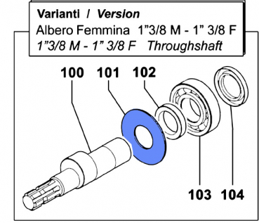 Connecting Rod Washer 2813007800 for Comet Pumps IDS 1501-1701-2001