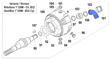 Suction Elbow Tail 2801000100 for Comet Pumps APS 101-121