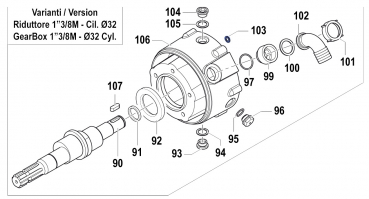 Washer 2811005900 for Comet Pumps APS 101-121