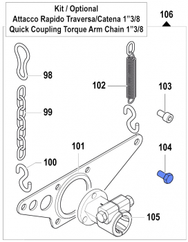 Screw 3607022500 for Comet Pumps APS 51-61-71