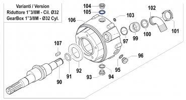 Gasket 1209000200 for Comet Pumps APS 101-121