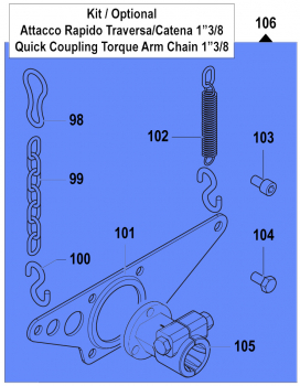 Quick Coupling Kit 5002000300 for Comet Pumps APS 51-61-71