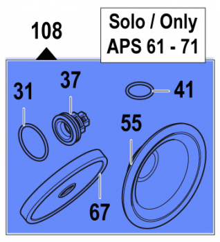 Maintenance Kit 5026008500 for Comet APS 61-71
