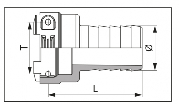 Preview: Arag Dimensions Straight hose fitting with female connection