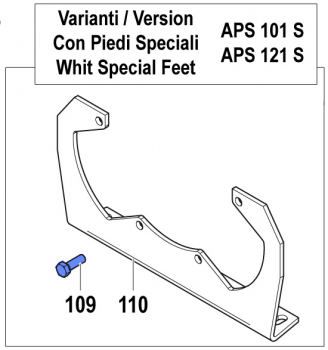 Screw 3607022000 for Comet Pumps APS 101-121
