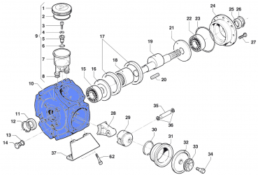 Pump Crankcase 0403014400 for Comet BP 250 K