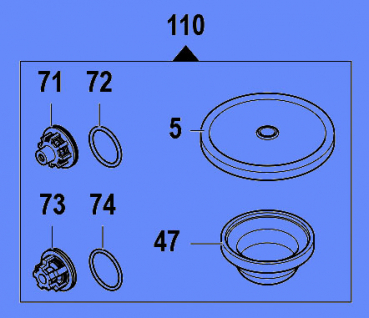 Maintenance Kit 5026036700 for Comet Pumps IDS 1201-1401
