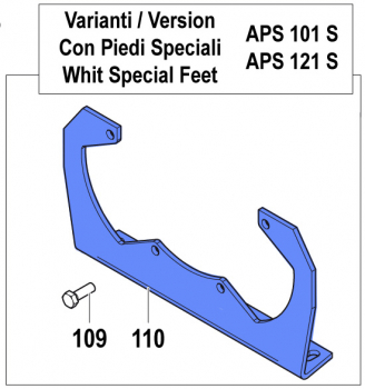 Pump Mounting Bracket Special 2400008300 for Comet Pumps APS 101-121