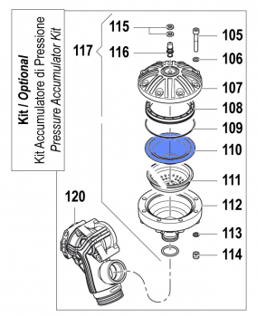 Accumulator Diaphragm 1800003400 for Comet BPS 300