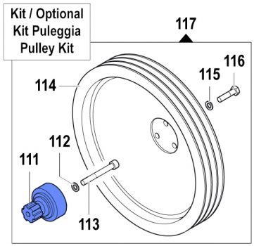 Flange 1009004400 for Comet Pumps APS 101-121