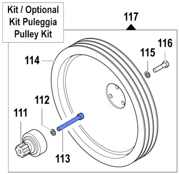 Screw 3609014200 for Comet Pumps APS 101-121