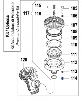 Nut 0604015800 for Comet Pump BPS 300