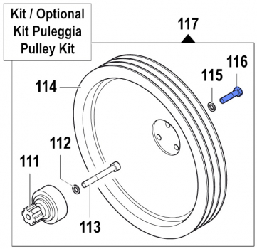 Screw 3607022700 for Comet Pumps APS 101-121