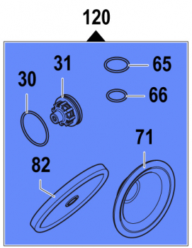 Maintenance Kit 5026008900 for Comet Pumps APS 101-121