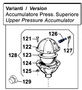 Air Valve 3610000300 for Comet Pumps  IDS 1501-1701-2001