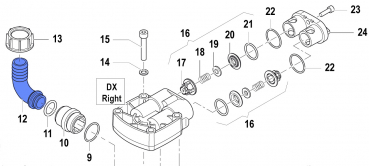 Suction Elbow Tail 2801007500 for Comet APS 31-41