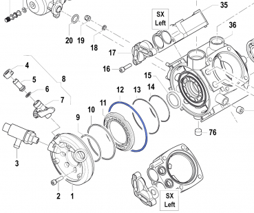 O-Ring 1210034900 for Comet Pumps APS 51-61-71
