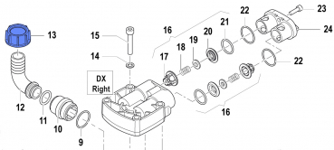 Wing Nut 1200004900 for Comet Pumps APS 31-41