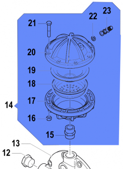 Pressure Accumulator 1225001400 for Comet APS 145