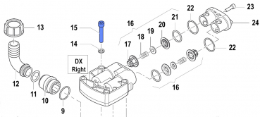 Screw 3609001400 for Comet Pumps APS 31-41