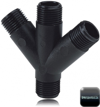 Arag Four-way-piece 45° with external thread