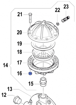 Nut 0604001500 for Comet Pump APS 145