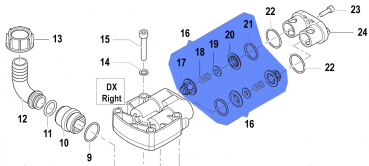 Valve Kit 1220005200 for Comet Pumps APS 31-41