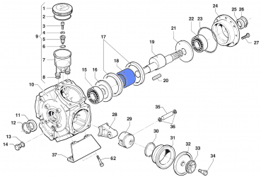 Roller Bearing 0437008000 for Comet Pump BP 205 K