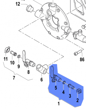 Tap complete 1214001600 for Comet Pump APS 145