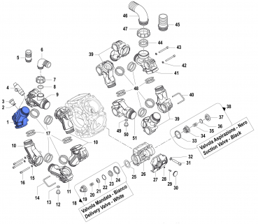 Delivery Elbow Tail Comet pump BPS 300