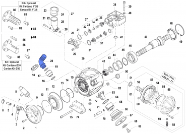 Suction Elbow Tail 2801000900 for Comet APS 51-61-71