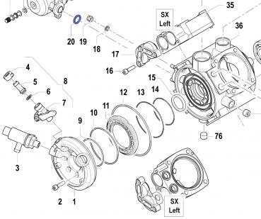 O-Ring 1210011100 for Comet Pump APS 96