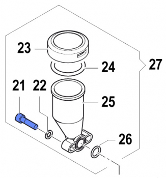Screw 3609021300 for Comet Pumps APS 51-61-71