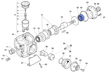 Ball Bearing 0438001200 for Comet Pump BP 205 K