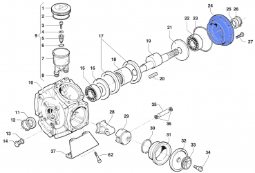 Support Cover 0405002000 for Comet Pump BP 205 K