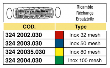 Preview: Arag filter insert for Mini pressure filters series 324