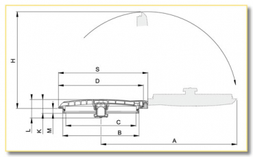 Preview: Arag 180° hinged tank lid with labyrinth valve