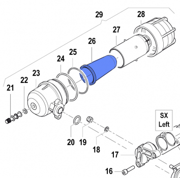 Diaphragm 1800009400 for Comet Pump APS 96