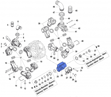 Comet pump manifold for BPS 300