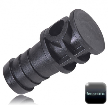 Arag hose connection end fitting for standard nozzle holder