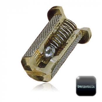 TeeJet nozzle filter with ball valve 4193A, brass