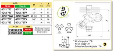 Preview: Arag Triple nozzle holder with hinge clamp and diaphragm valve 4012767