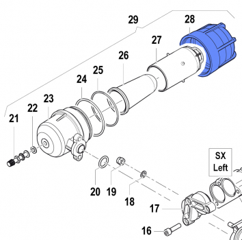 Pressure Accumulator 0002002900 for Comet Pump APS 96